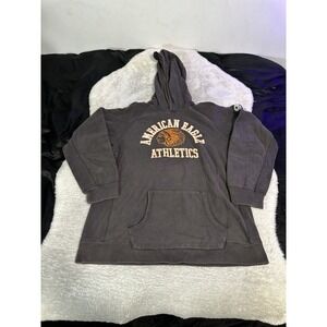 American Eagle Y2K Gray Hoodie Spellout Native  Size XXL Sweater